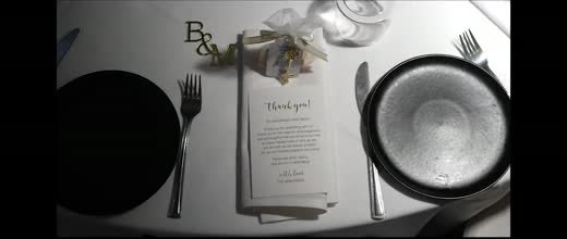 A quiet detail of the table setting at the end of the night